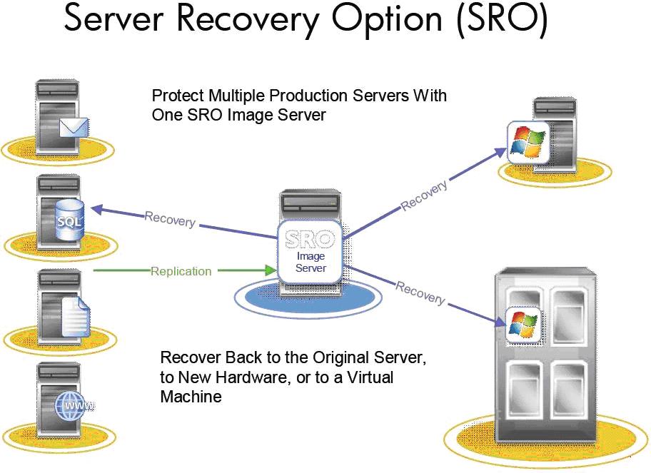 Защита данных с помощью Server Recovery Option