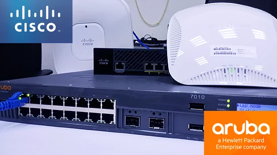 Интерфейсы контроллеров HPE Aruba и Cisco